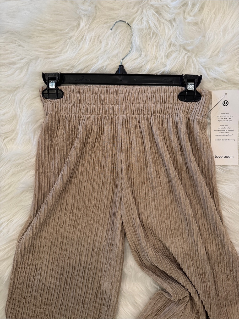 Sleeveless Wide-Leg Knit Two Piece Set in Beige - Picture 4 of 4